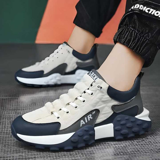 Men's Casual Sneakers with Thick Sole | Stylish Lightweight Walking Shoes for Daily & Sports Use